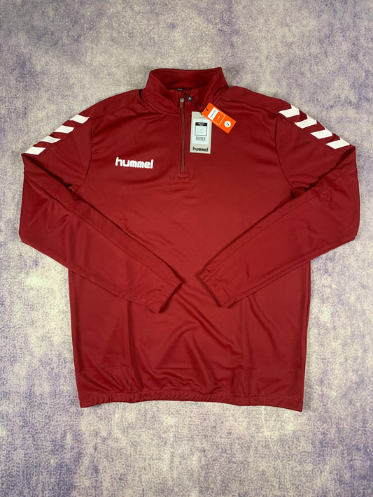 Hummel Half Zip Sweater in Dunkelrot