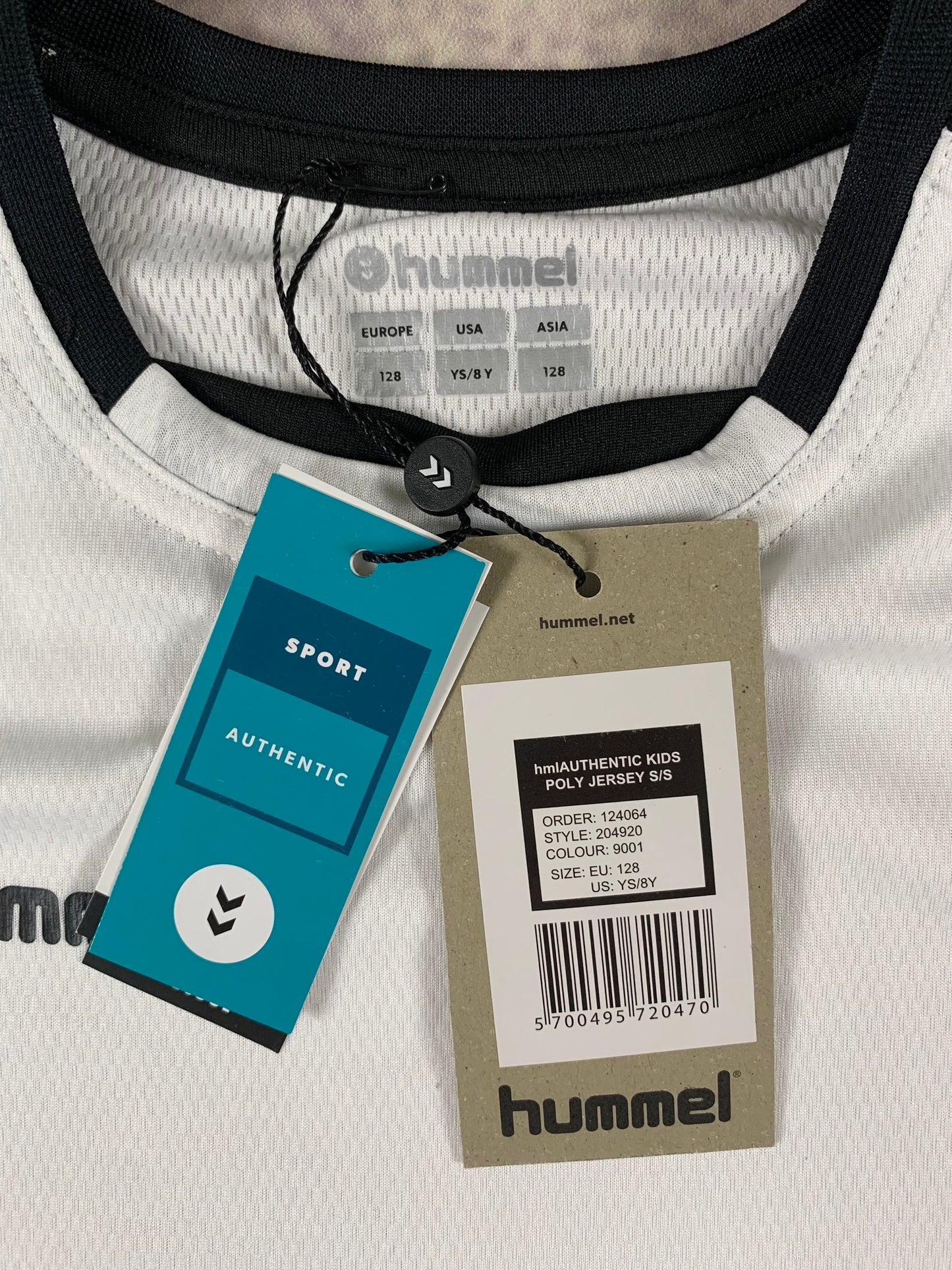 Hummel Kinder-Trikot in Weiß/Schwarz
