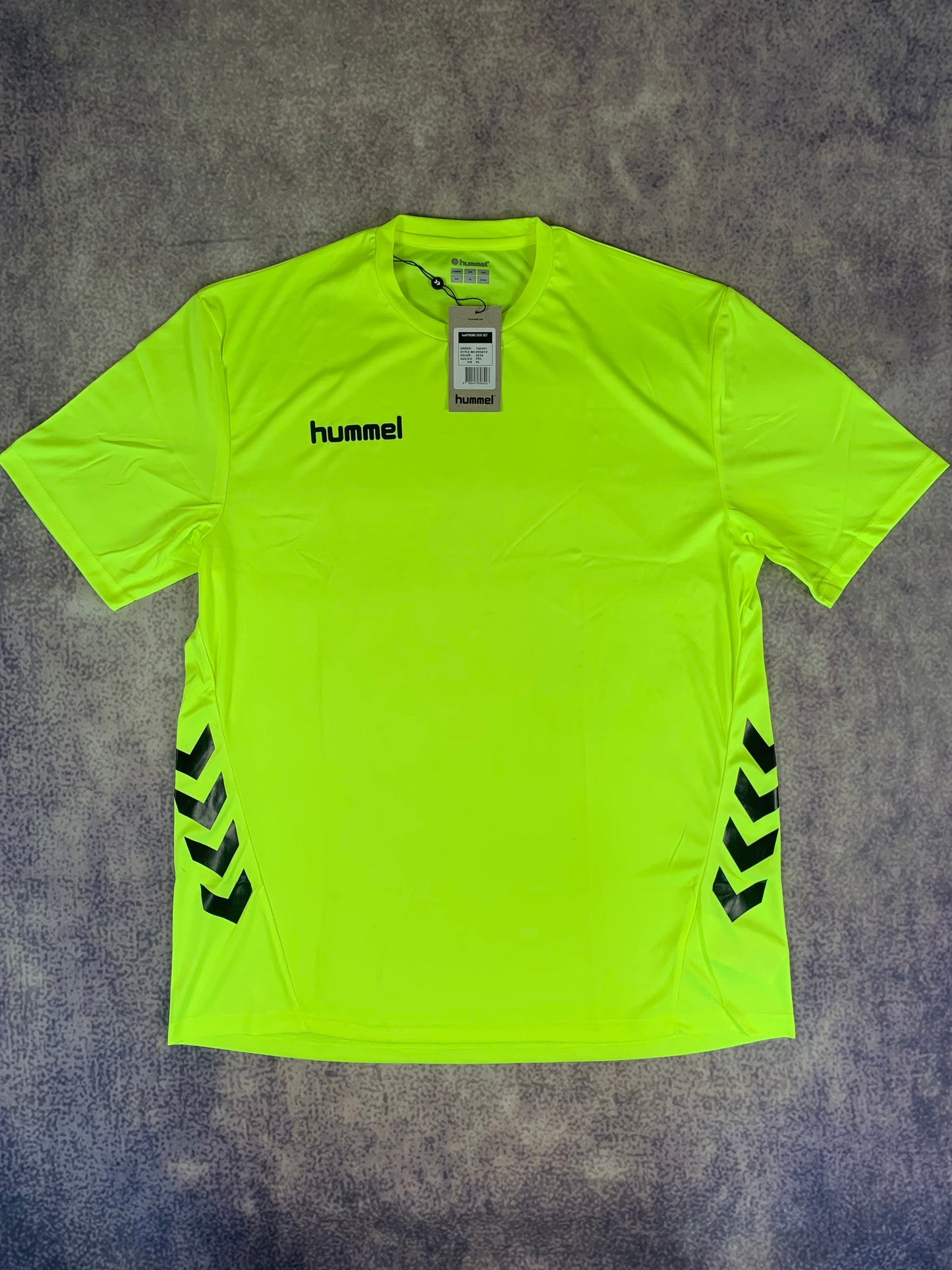 Hummel Doppelset in Neongelb/Schwarz
