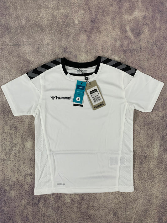 Hummel Kinder-Trikot in Weiß/Schwarz