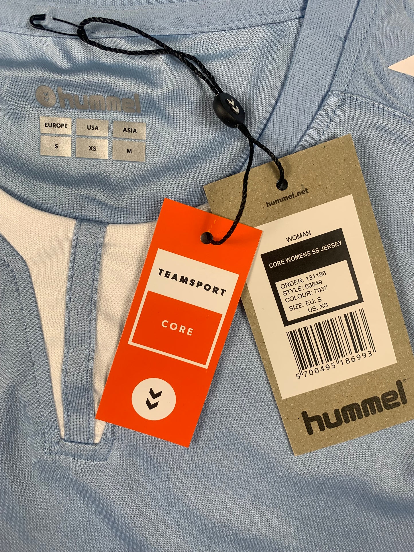 Hummel Damen-Trikot in Hellblau/Weiß
