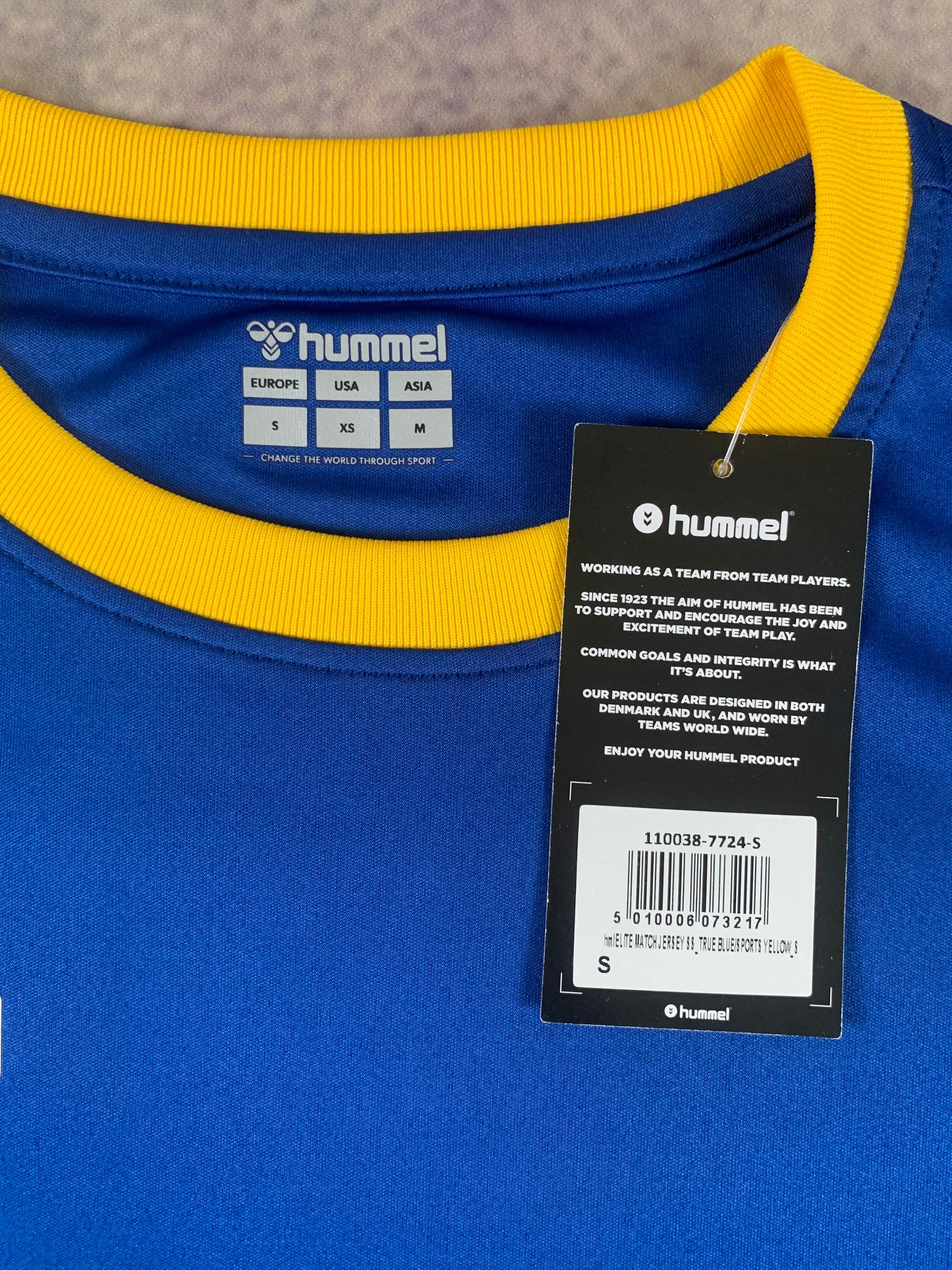 Hummel Trikot in Blau/Gelb