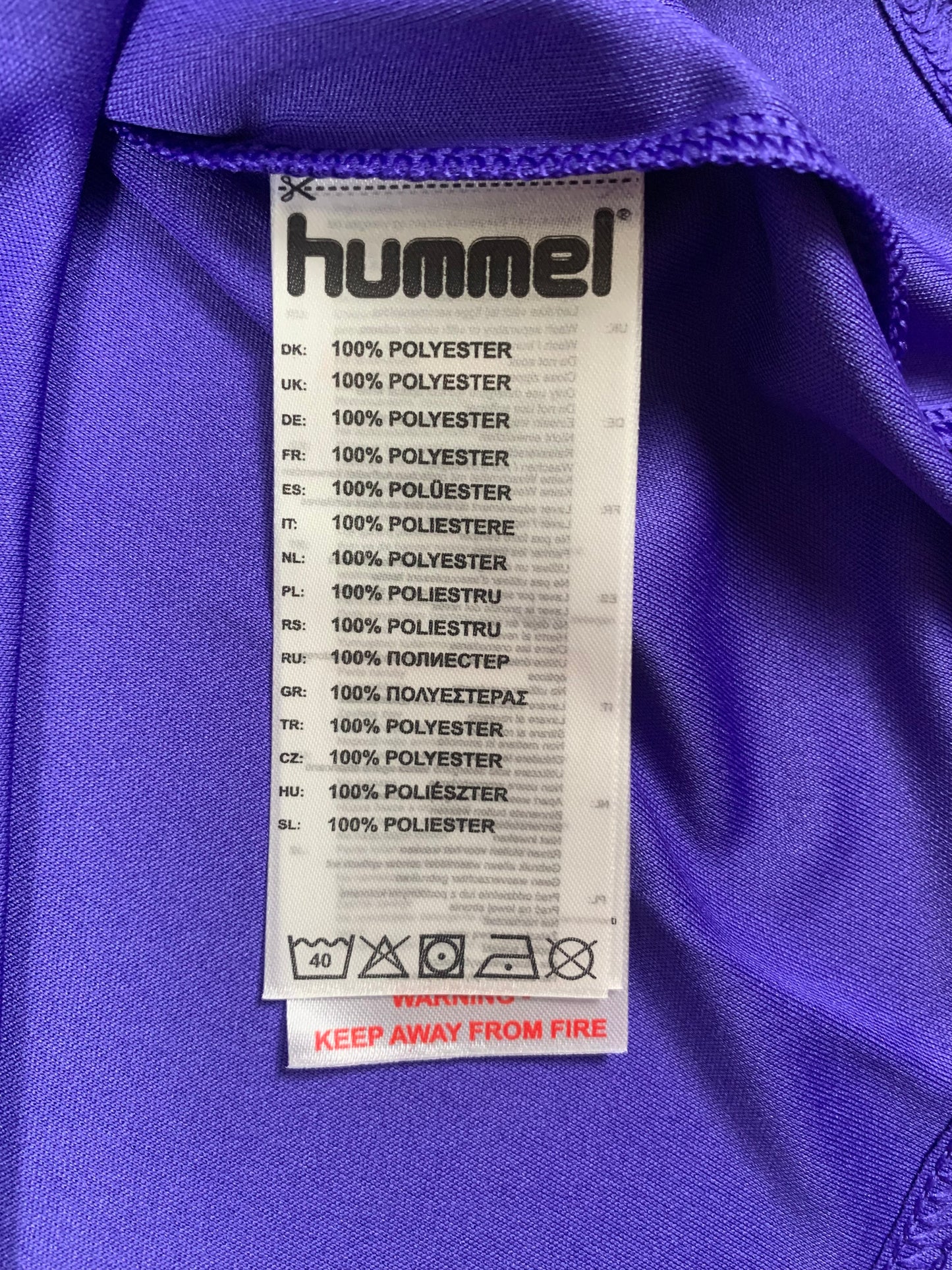 Hummel Kinder-Trikot in Lila/Weiß