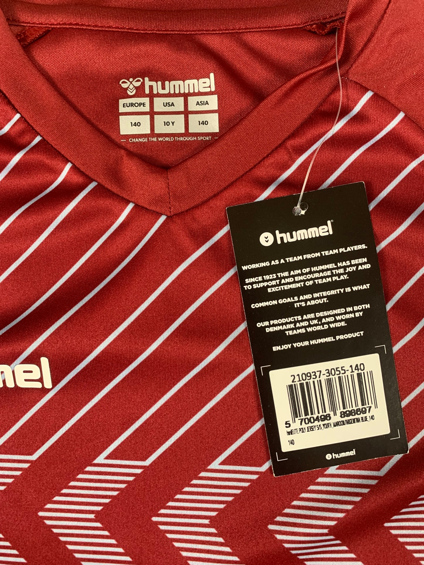 Hummel Kinder-Trikot in Dunkelrot/Hellblau