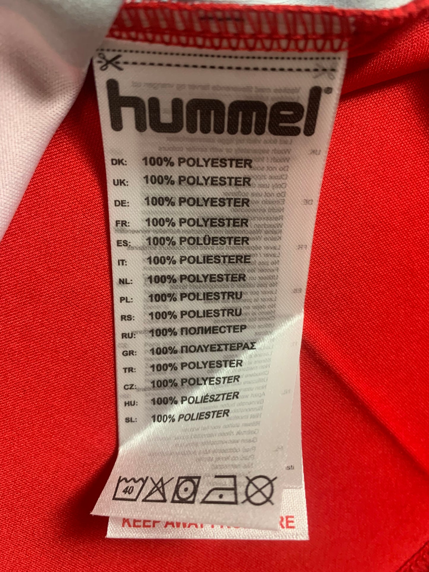 Hummel Kinder-Trikot in Rot/Schwarz
