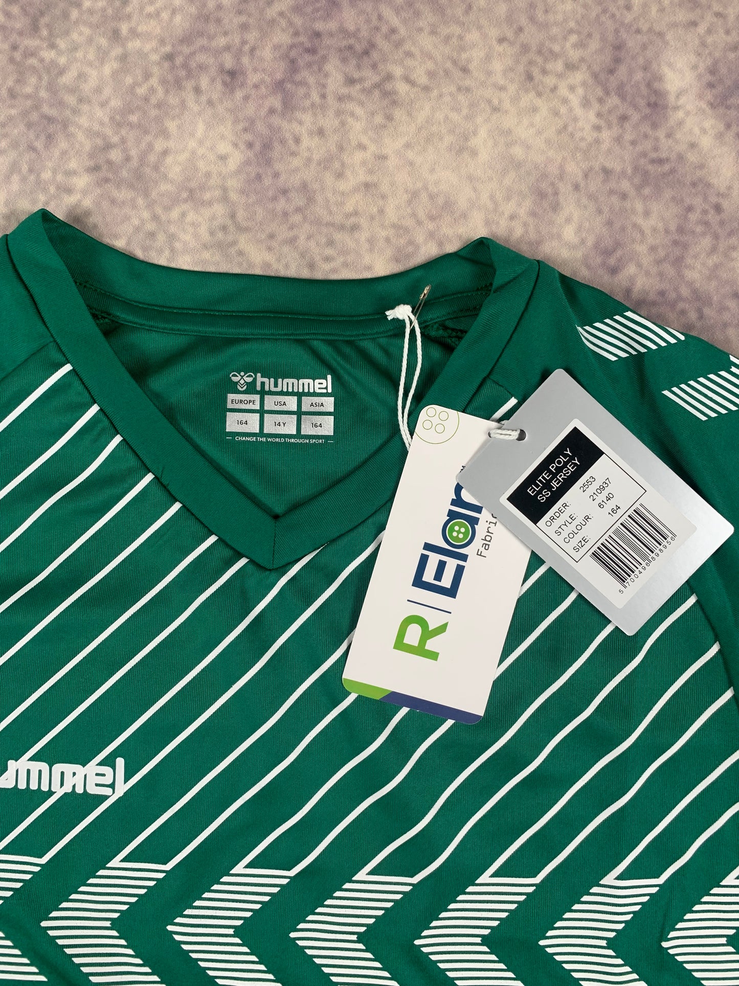 Hummel Kinder-Trikot in Dunkelgrün/Weiß