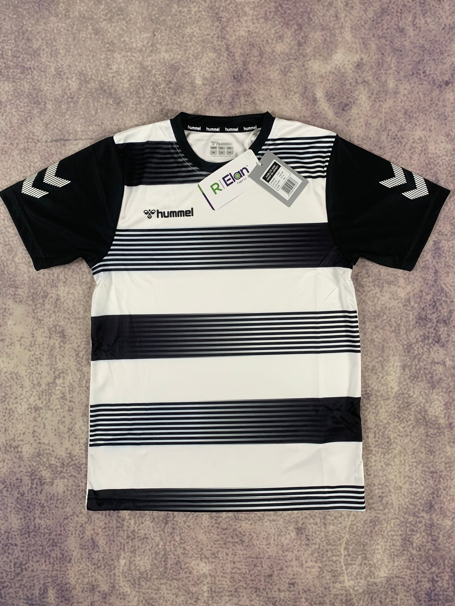Hummel Kinder-Trikot in Weiß/Schwarz