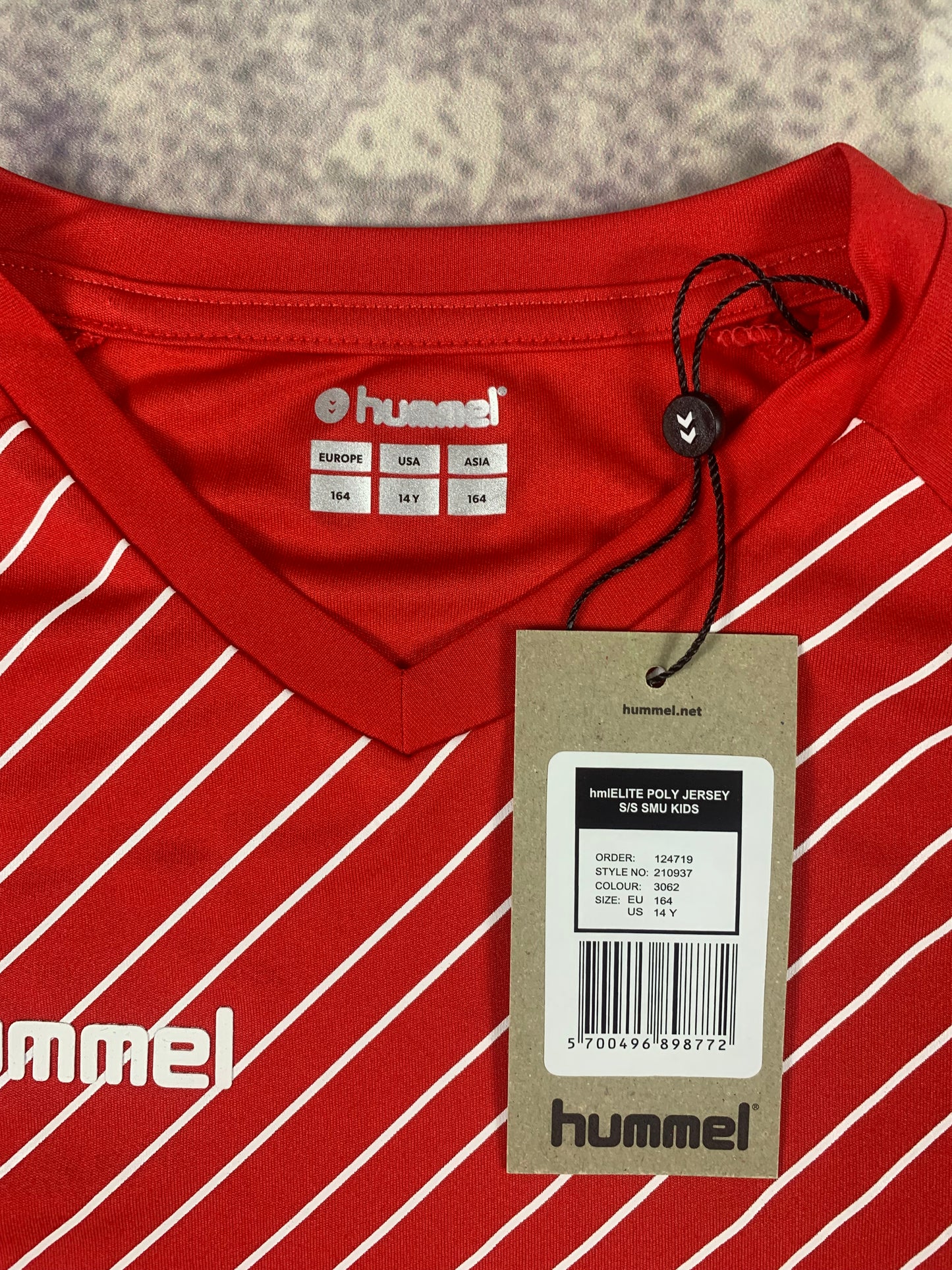 Hummel Kinder-Trikot in Rot/Weiß