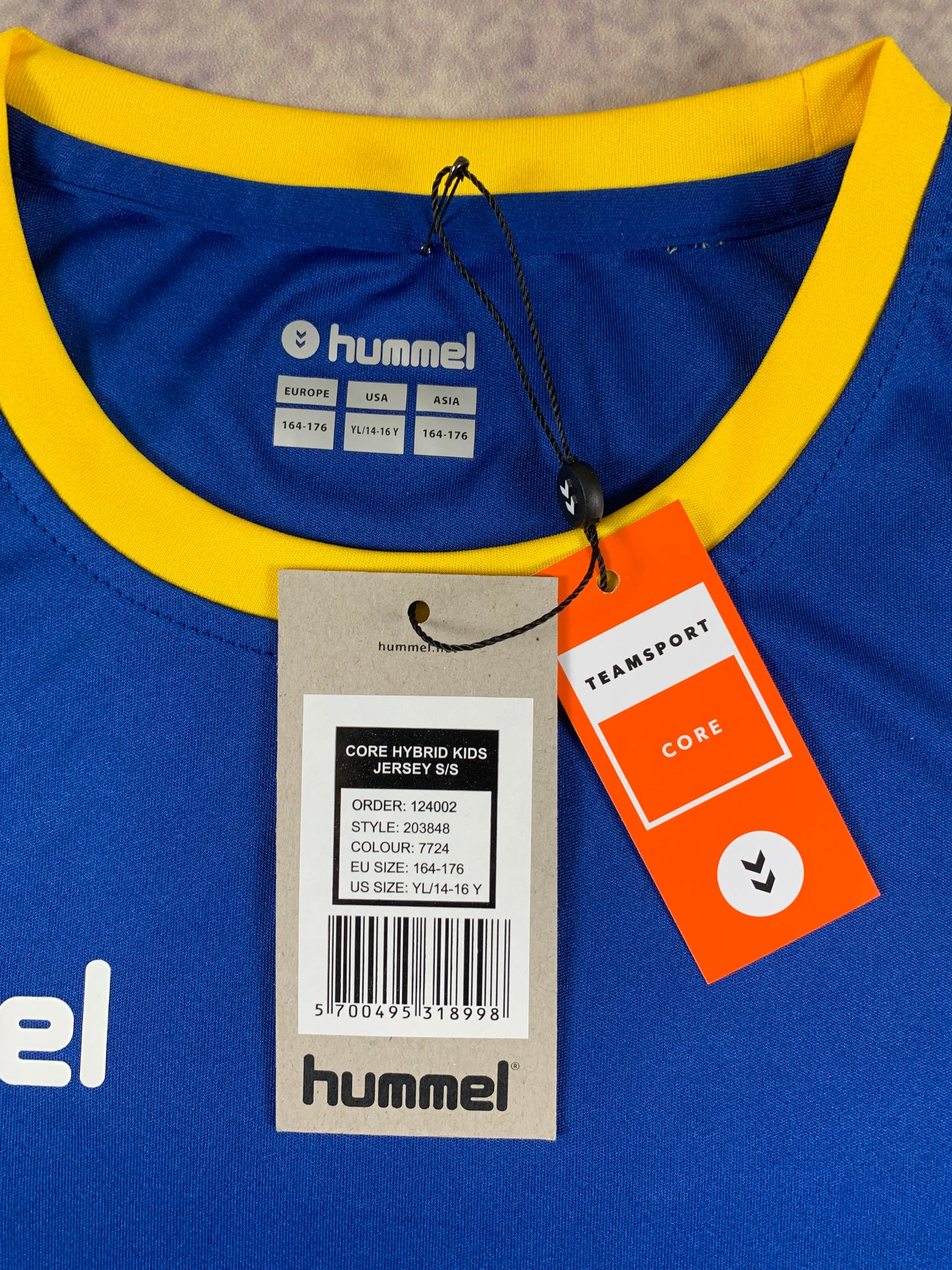 Hummel Kinder-Trikot in Blau/Gelb