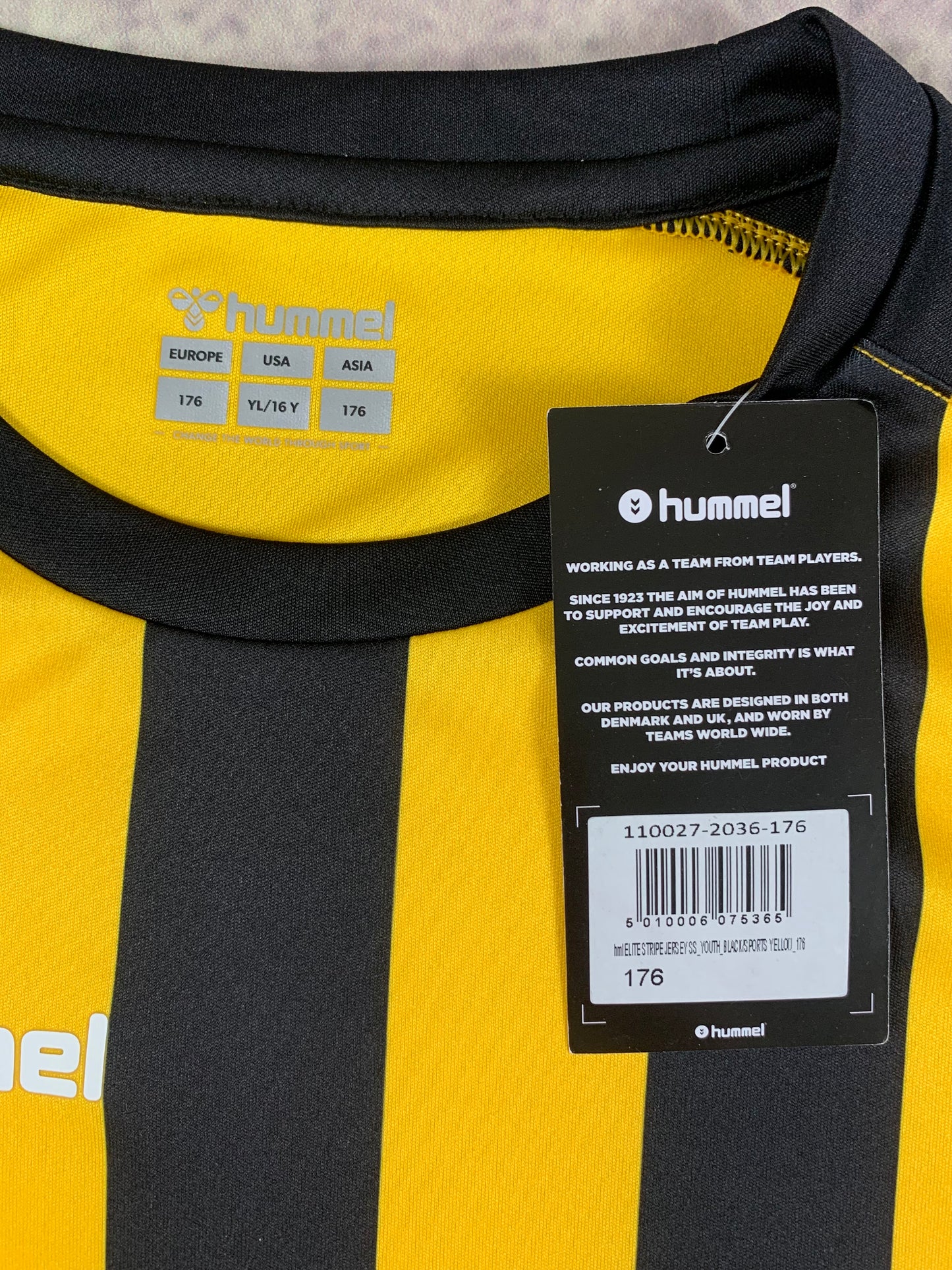 Hummel Kinder-Trikot in Gelb/Schwarz