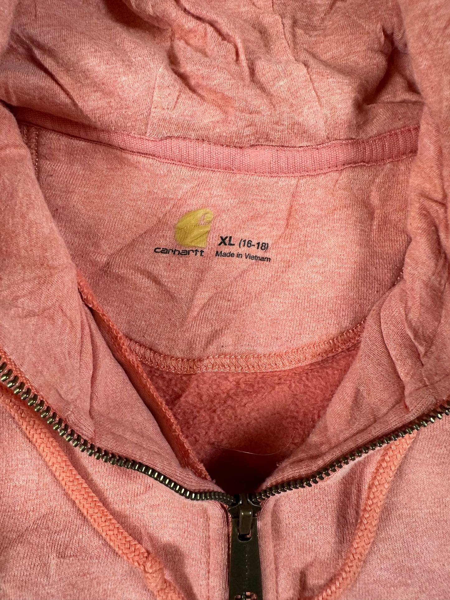 Carhartt Hoodie Pullover Lachs Rot XL Damen