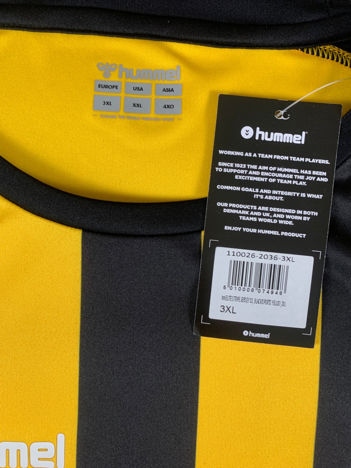 Hummel Trikot in Gelb/Schwarz