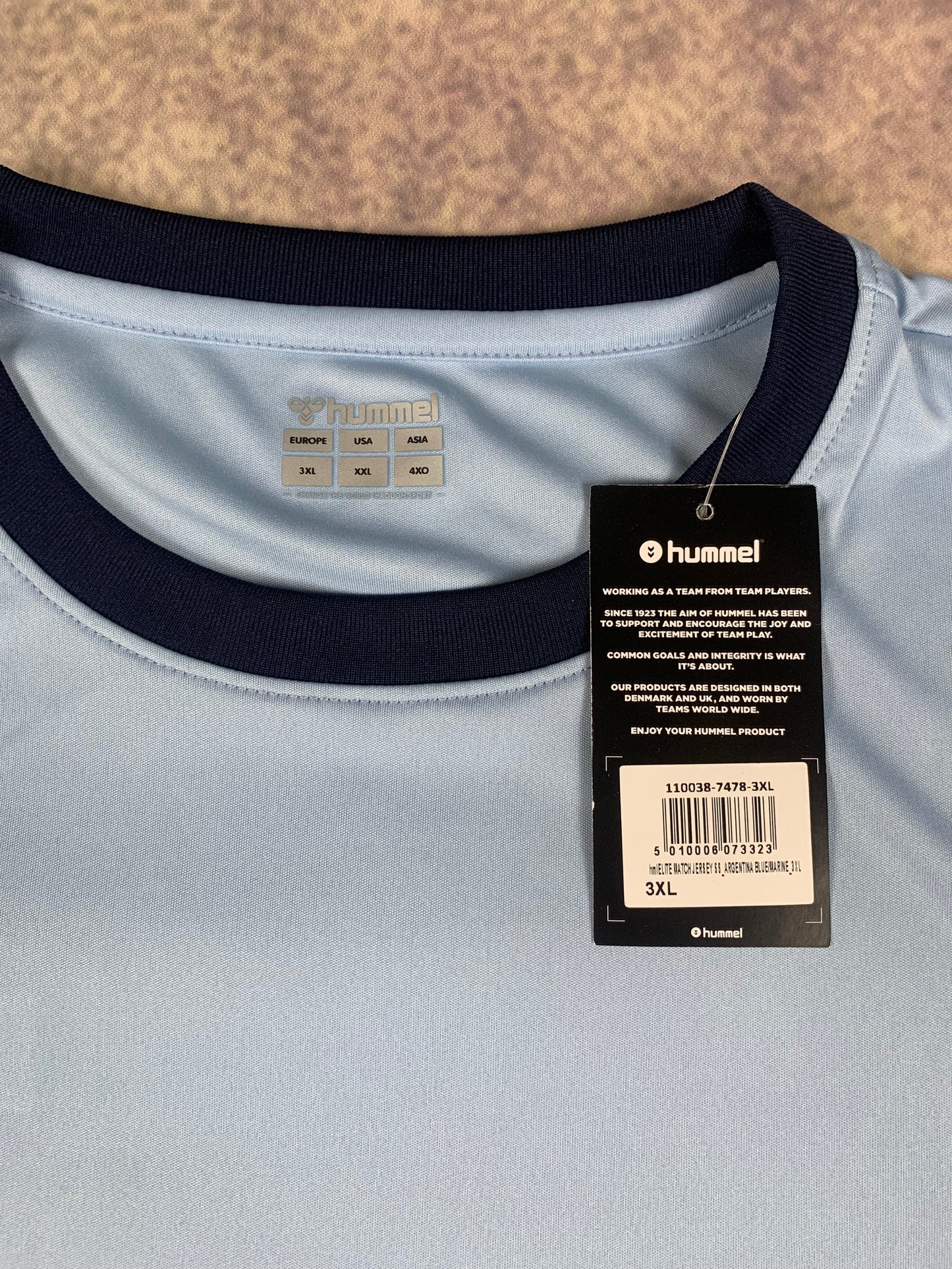 Hummel Trikot in Hellblau/Dunkelblau