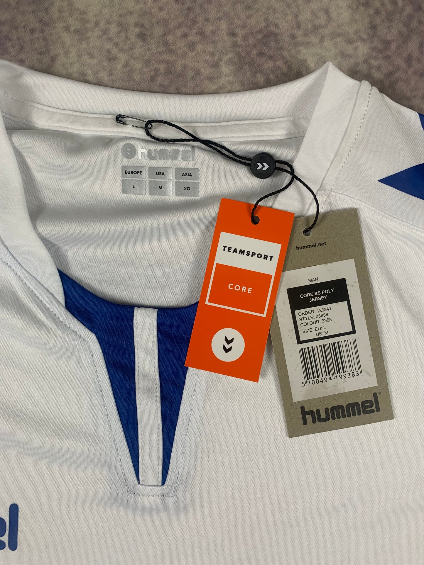 Hummel Trikot in Weiß/Blau