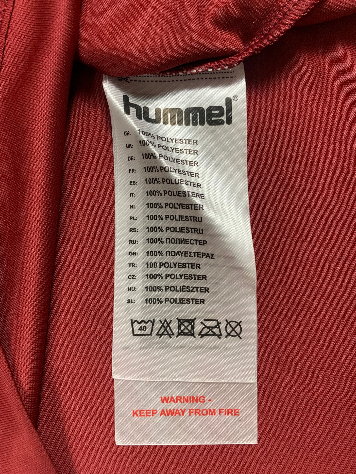 Hummel Trikot in Dunkelrot/Hellblau