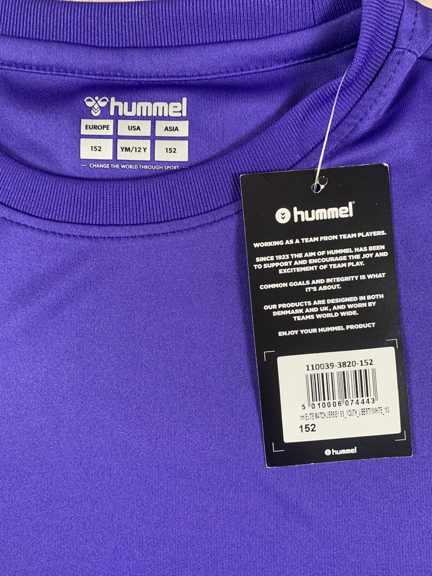 Hummel Kinder-Trikot in Lila/Weiß