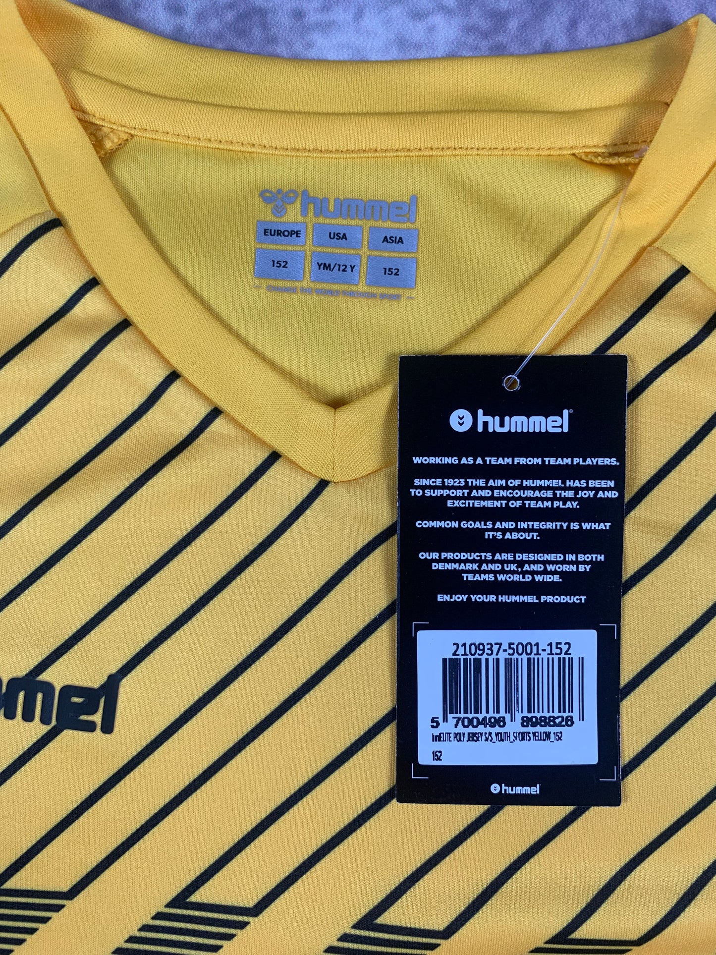 Hummel Kinder-Trikot in Gelb/Schwarz