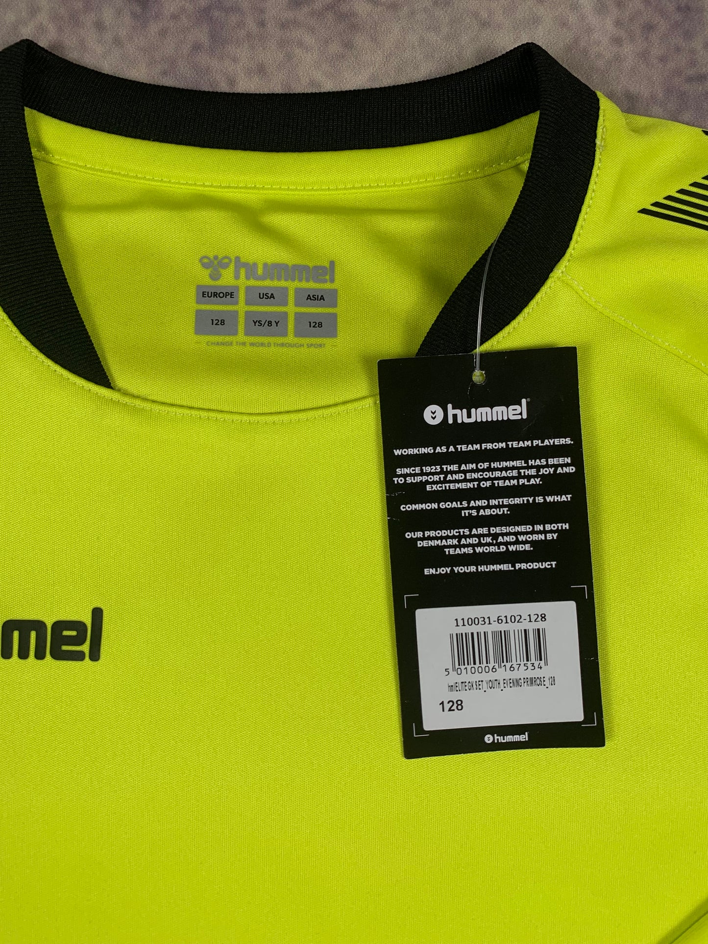Hummel Kinder Torwartset in Neongrün