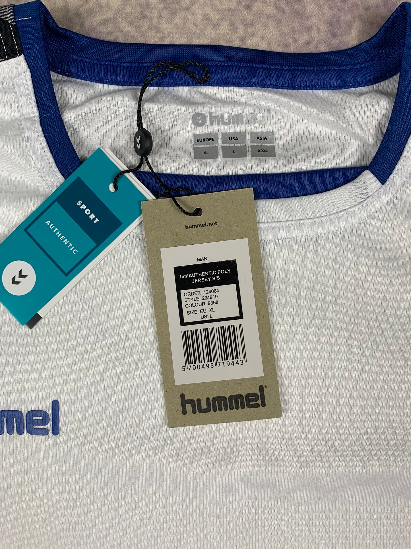 Hummel Trikot in Weiß/Blau