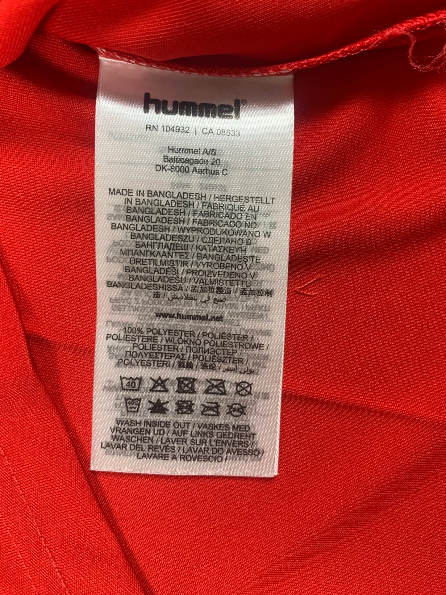 Hummel Kinder-Trikot in Rot/Weiß