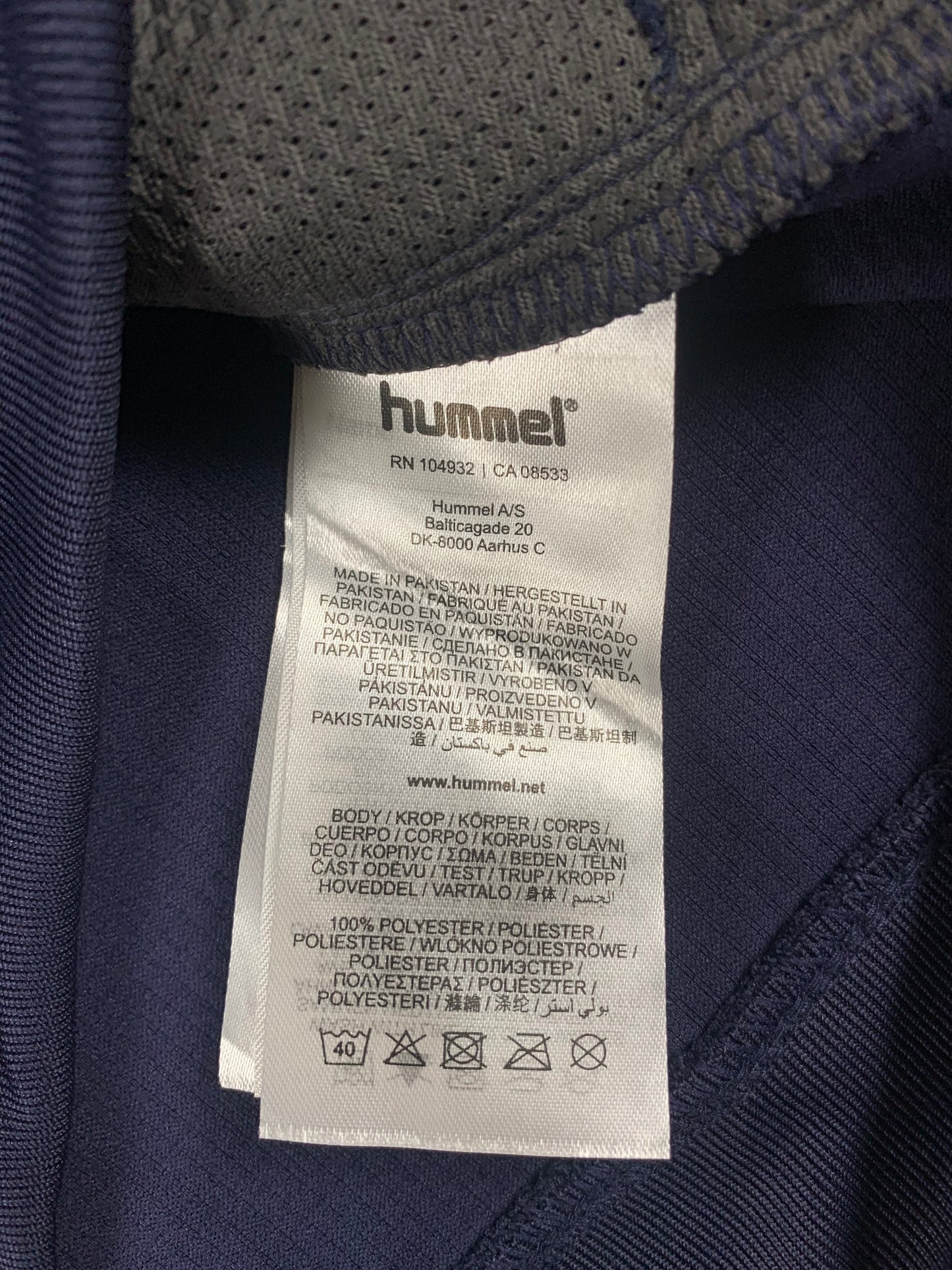 Hummel Zip-Hoodie in Dunkelblau/Weiß