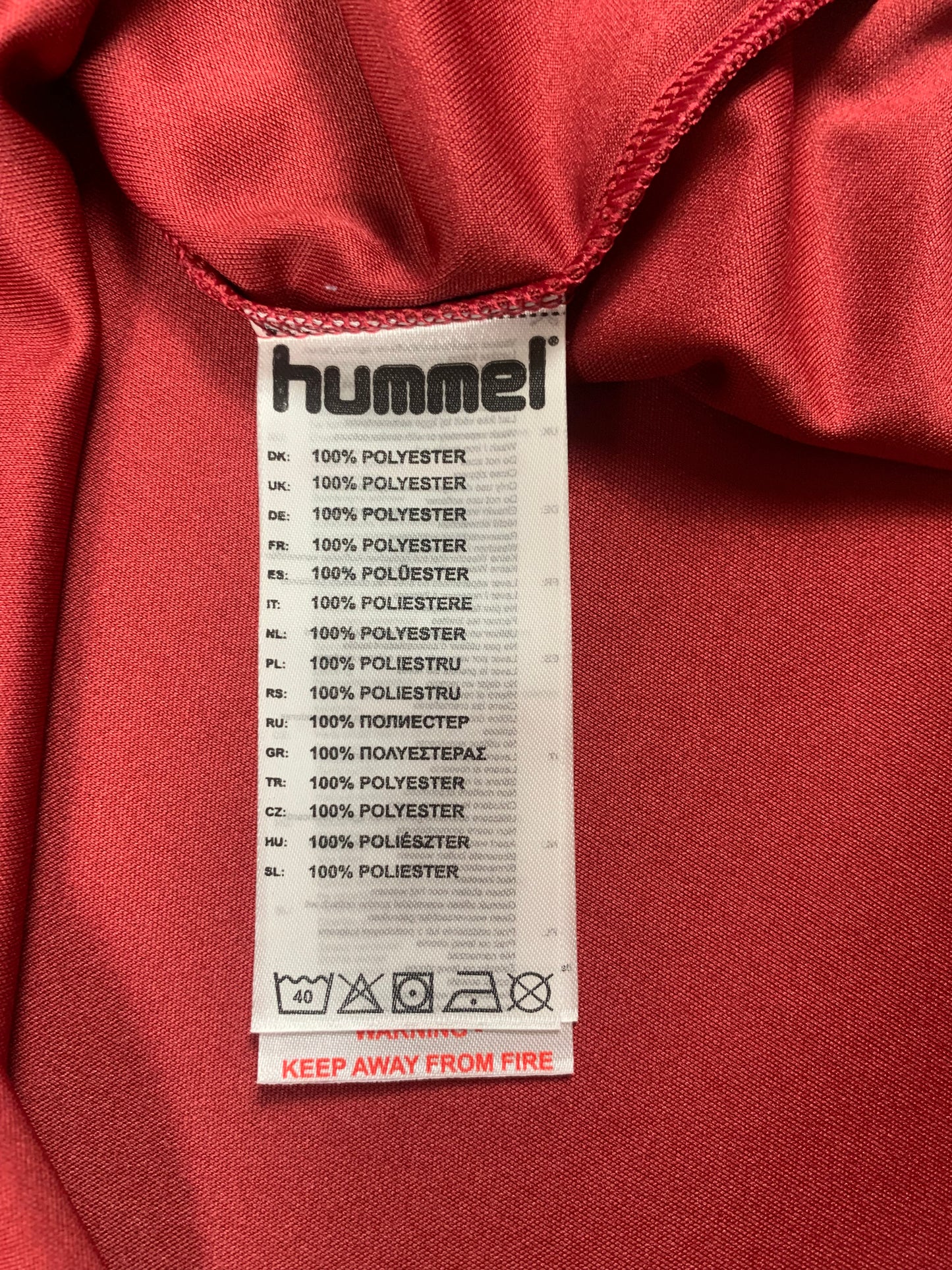 Hummel Trikot in Dunkelrot/Hellblau