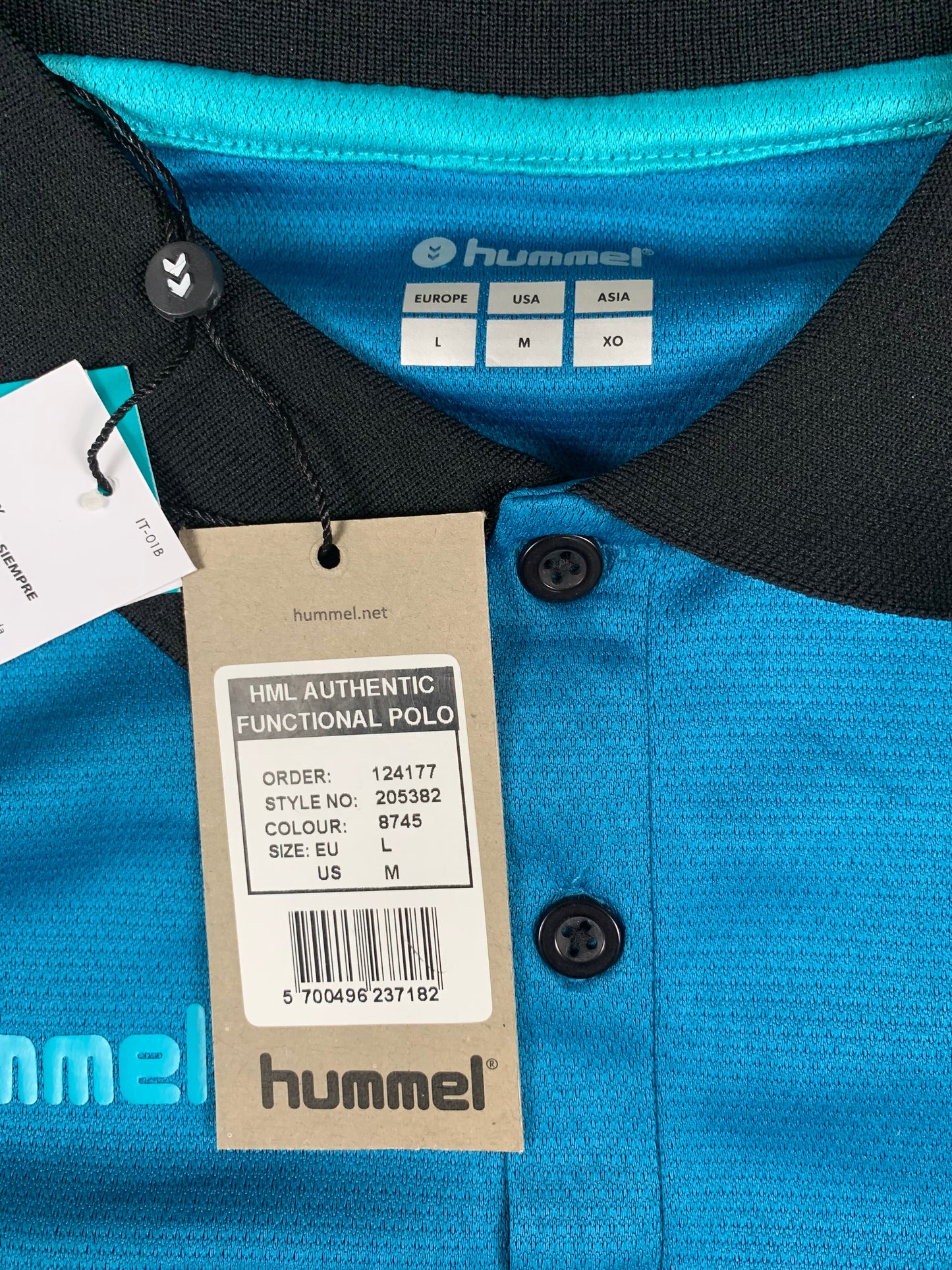 Hummel Poloshirt in Türkis