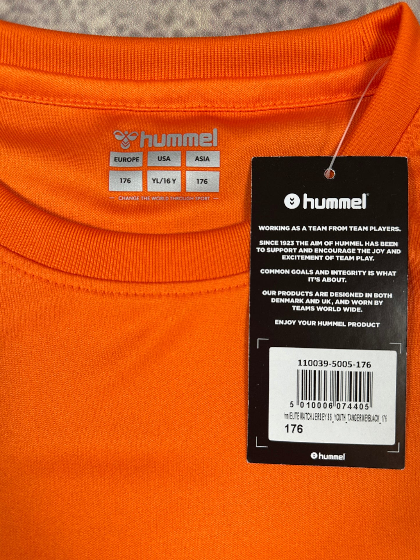 Hummel Kinder-Trikot in Orange/Schwarz