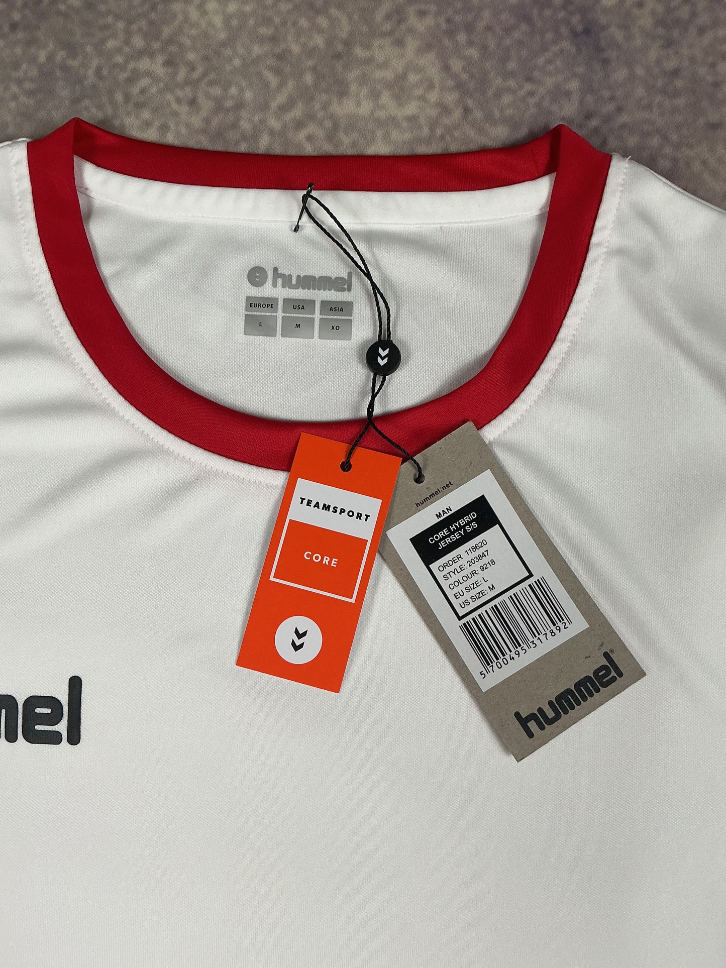 Hummel Trikot in Weiß/Rot