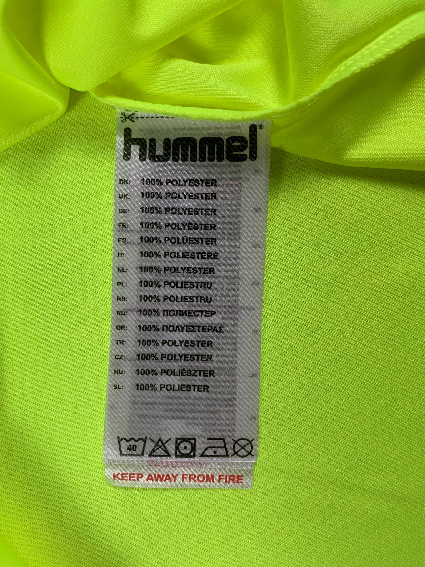 Hummel Kinder-Trikot in Neongelb/Schwarz