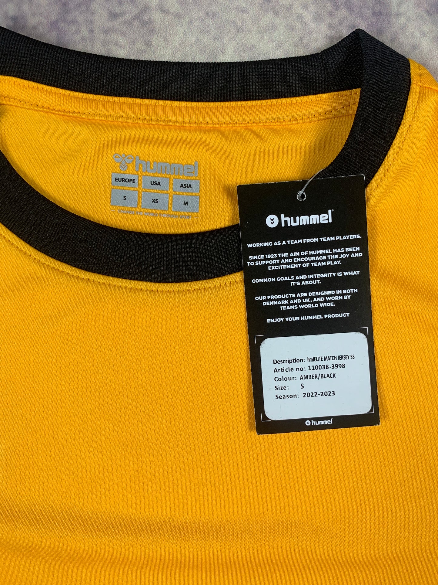 Hummel Trikot in Gelb/Schwarz