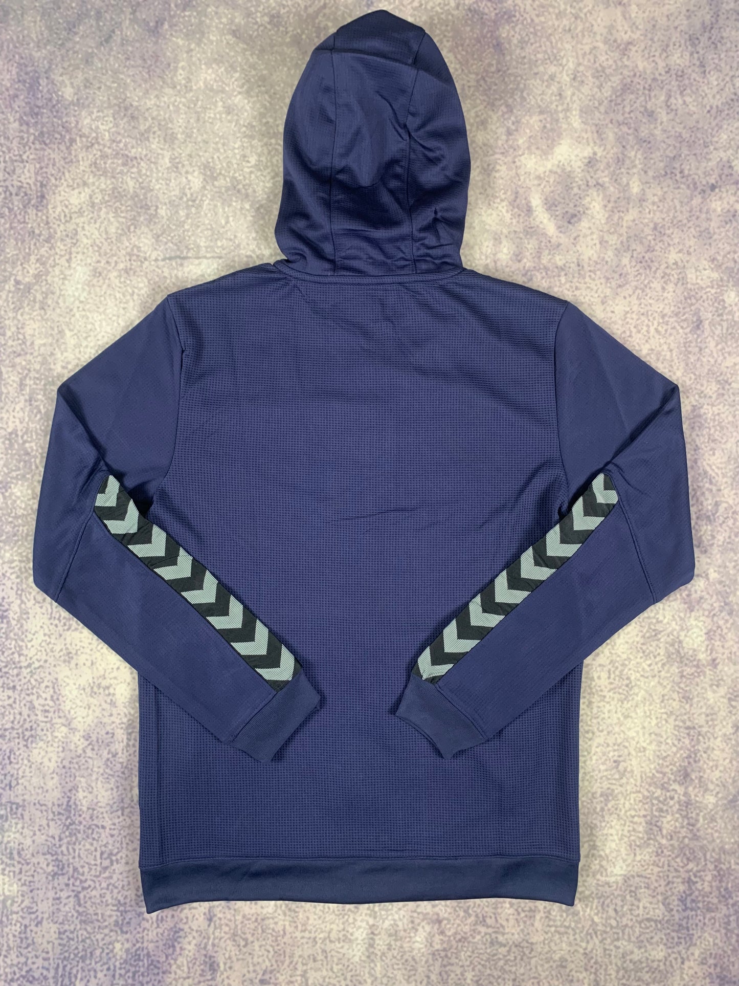 Hummel Zip-Hoodie in Dunkelblau/Weiß