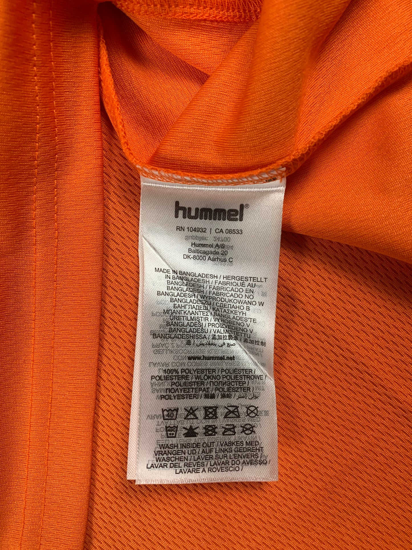 Hummel Trikot in Orange/Schwarz