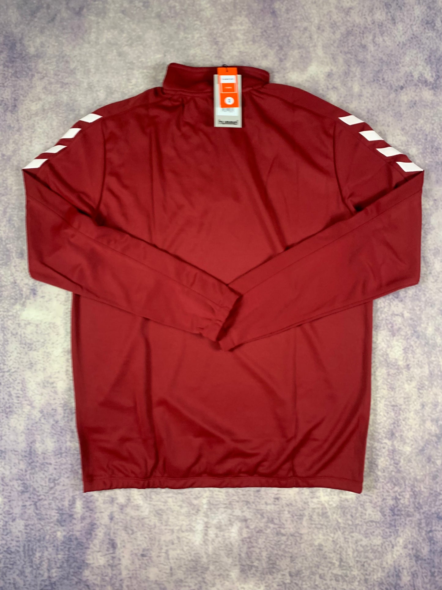 Hummel Half Zip Sweater in Dunkelrot