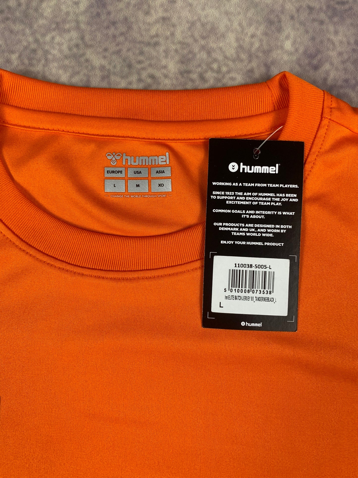 Hummel Trikot in Orange/Schwarz