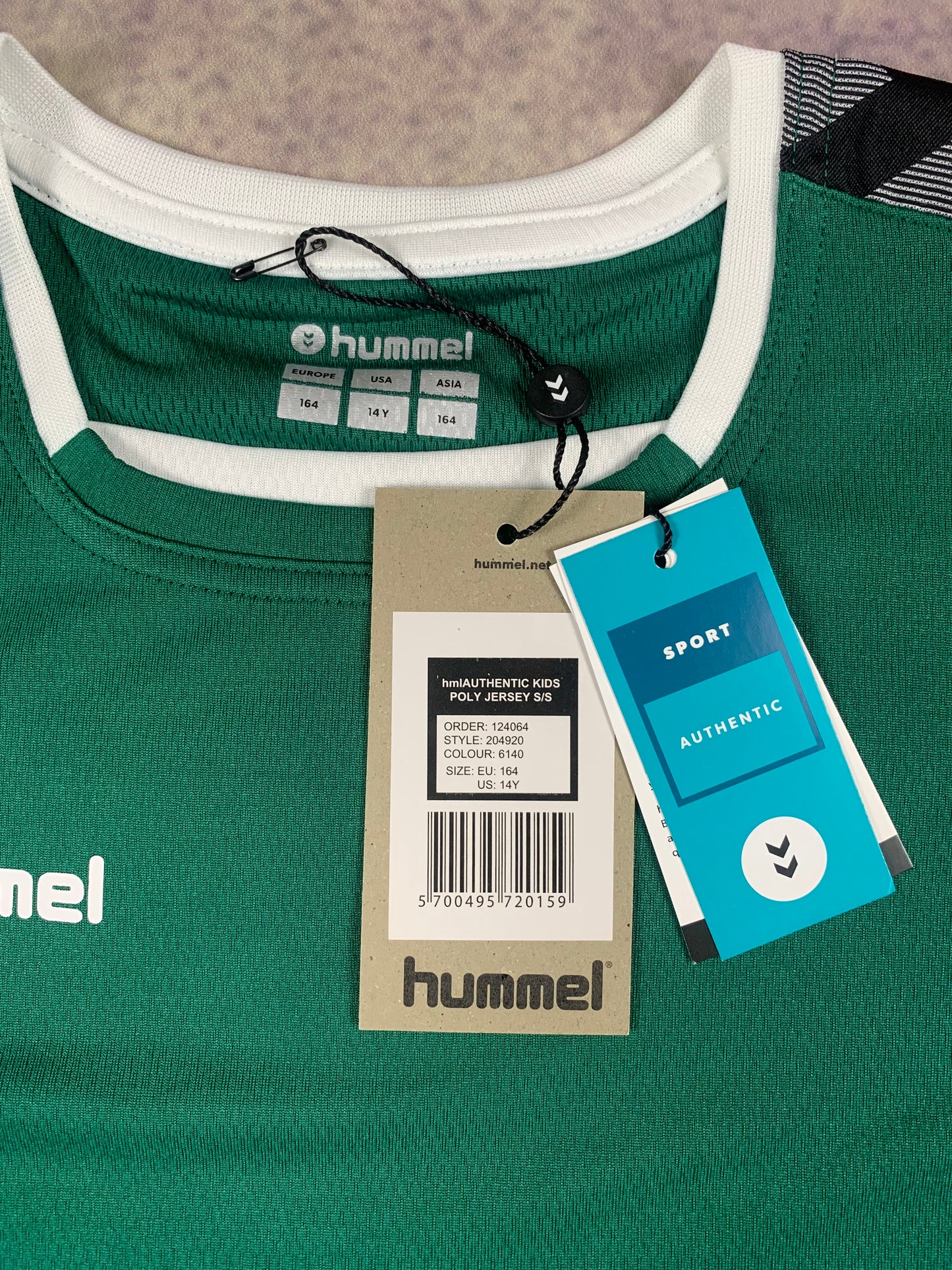 Hummel Kinder-Trikot in Dunkelgrün