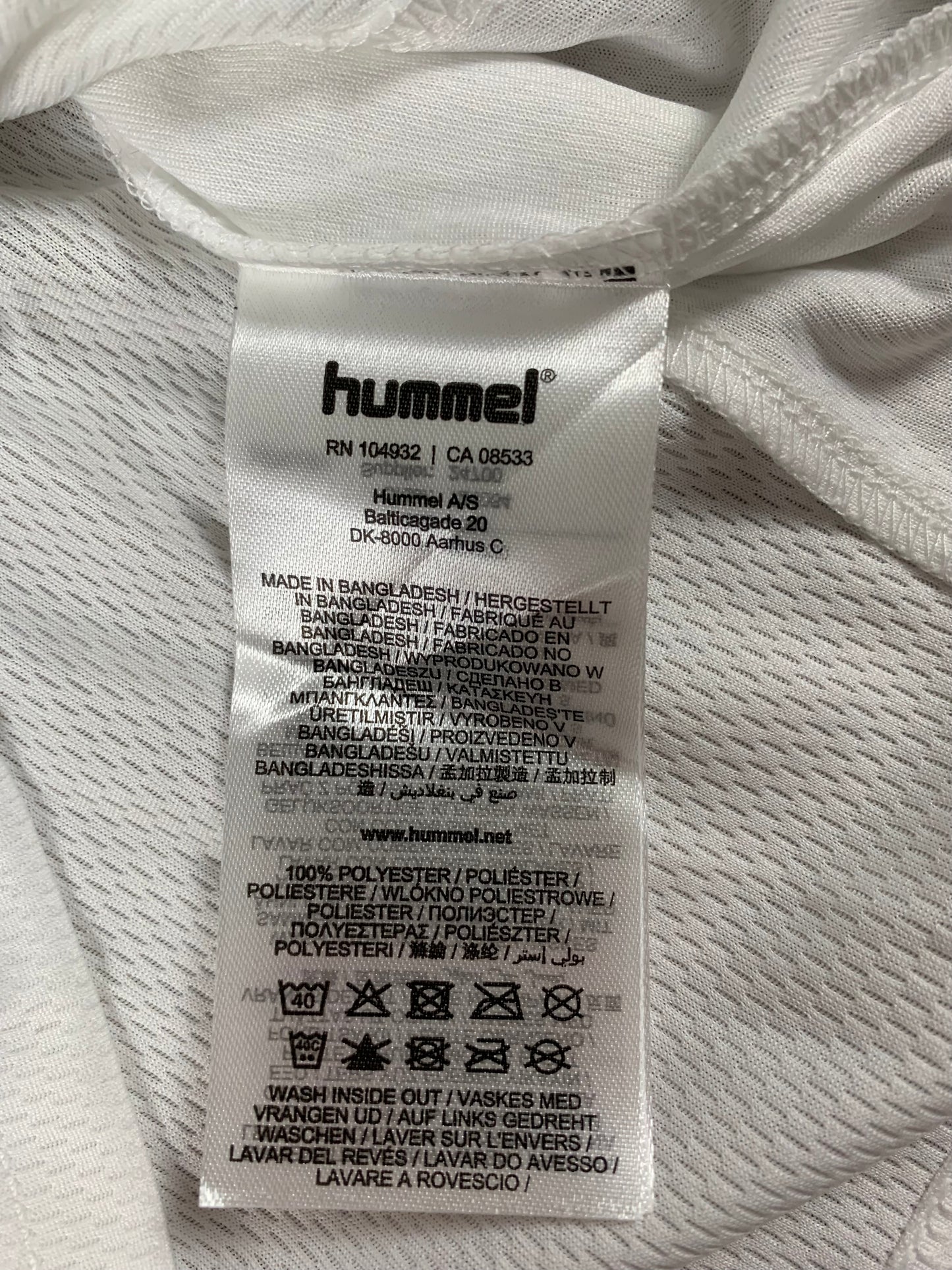 Hummel Kinder-Trikot in Weiß/Schwarz