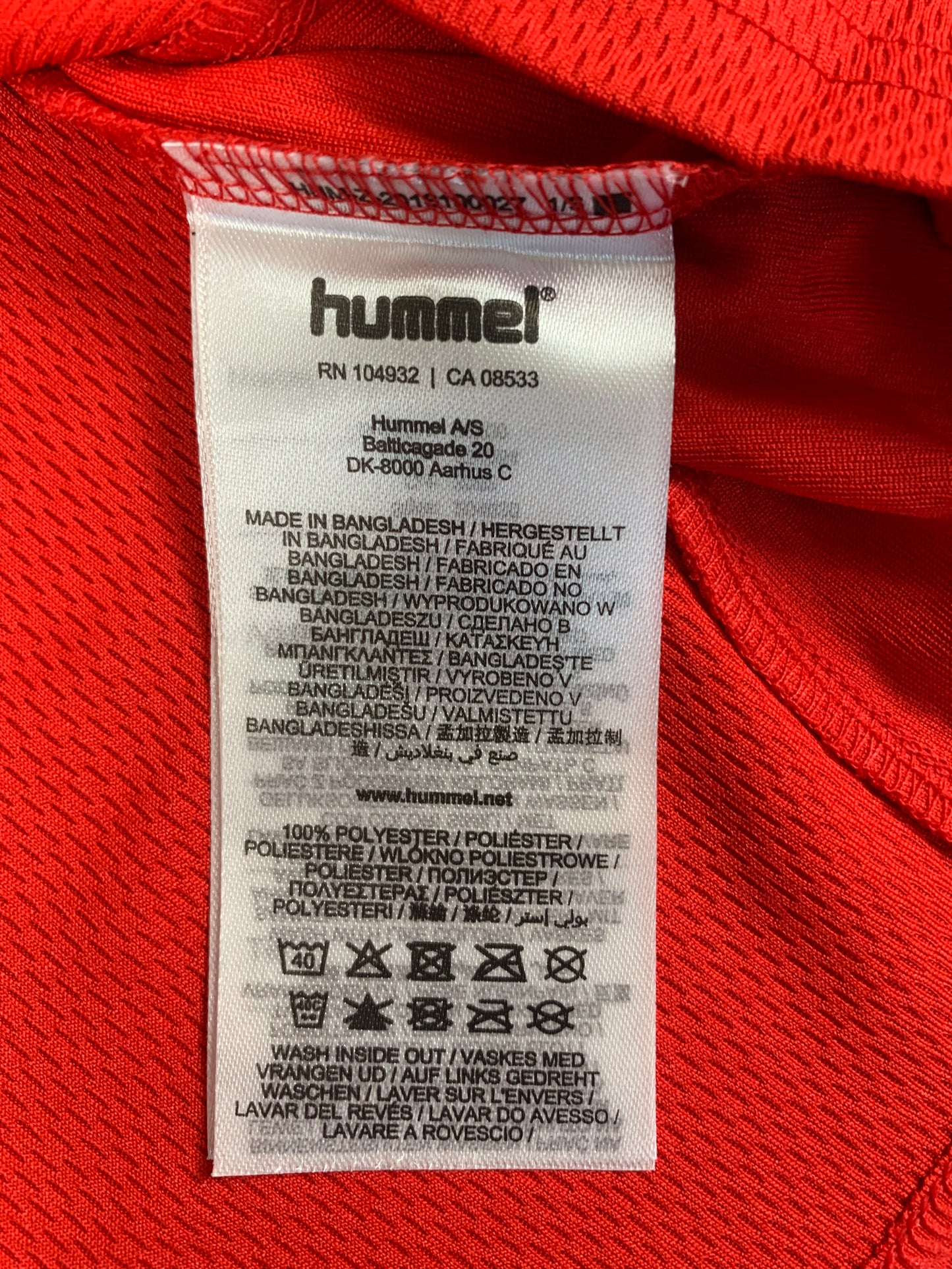 Hummel Kinder-Trikot in Rot/Weiß