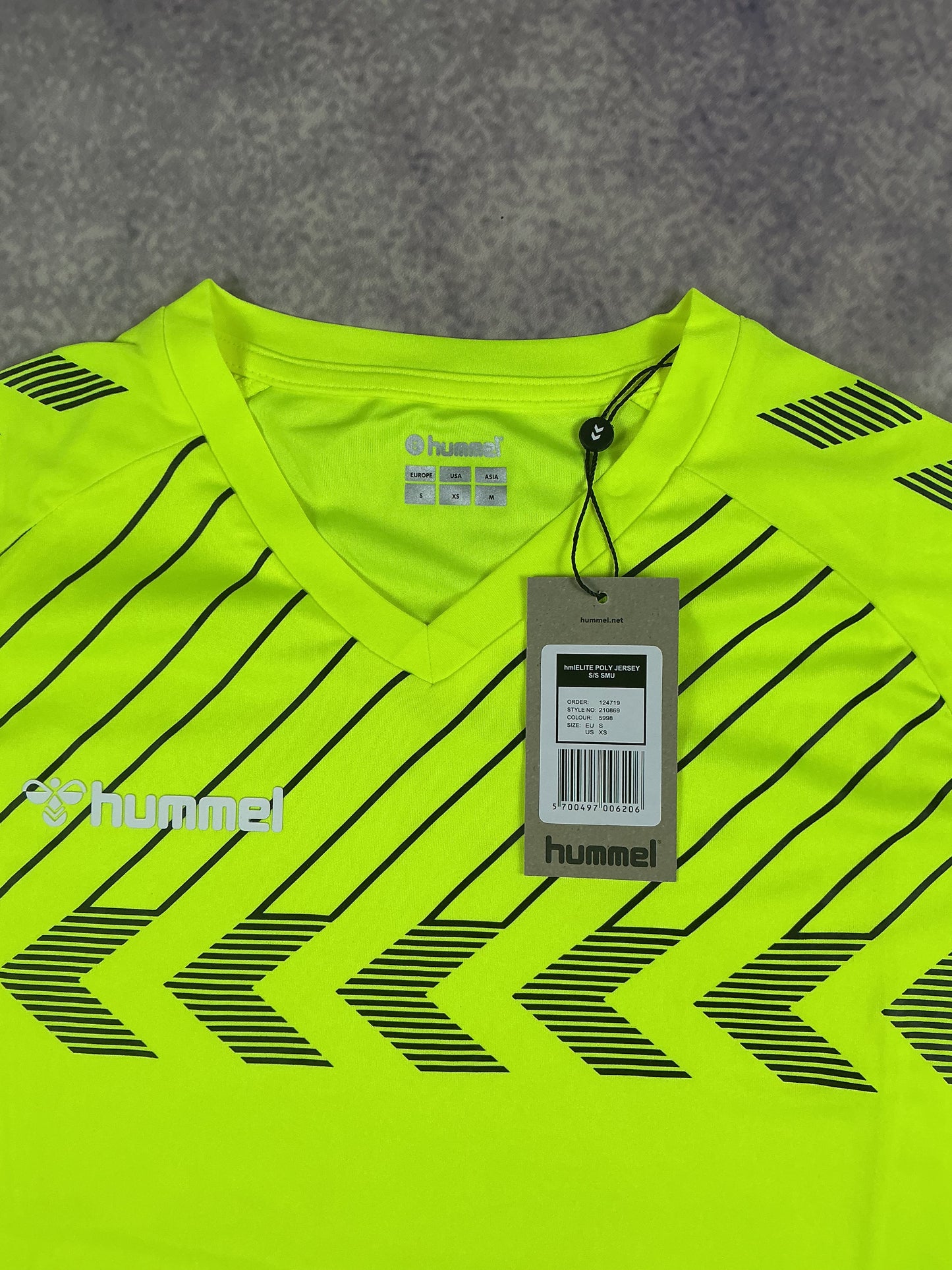 Hummel Trikot in Neongelb/Schwarz
