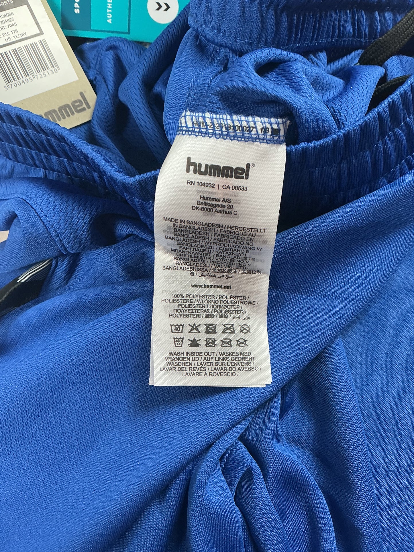 Hummel Kinder-Shorts in Dunkelblau/Weiß