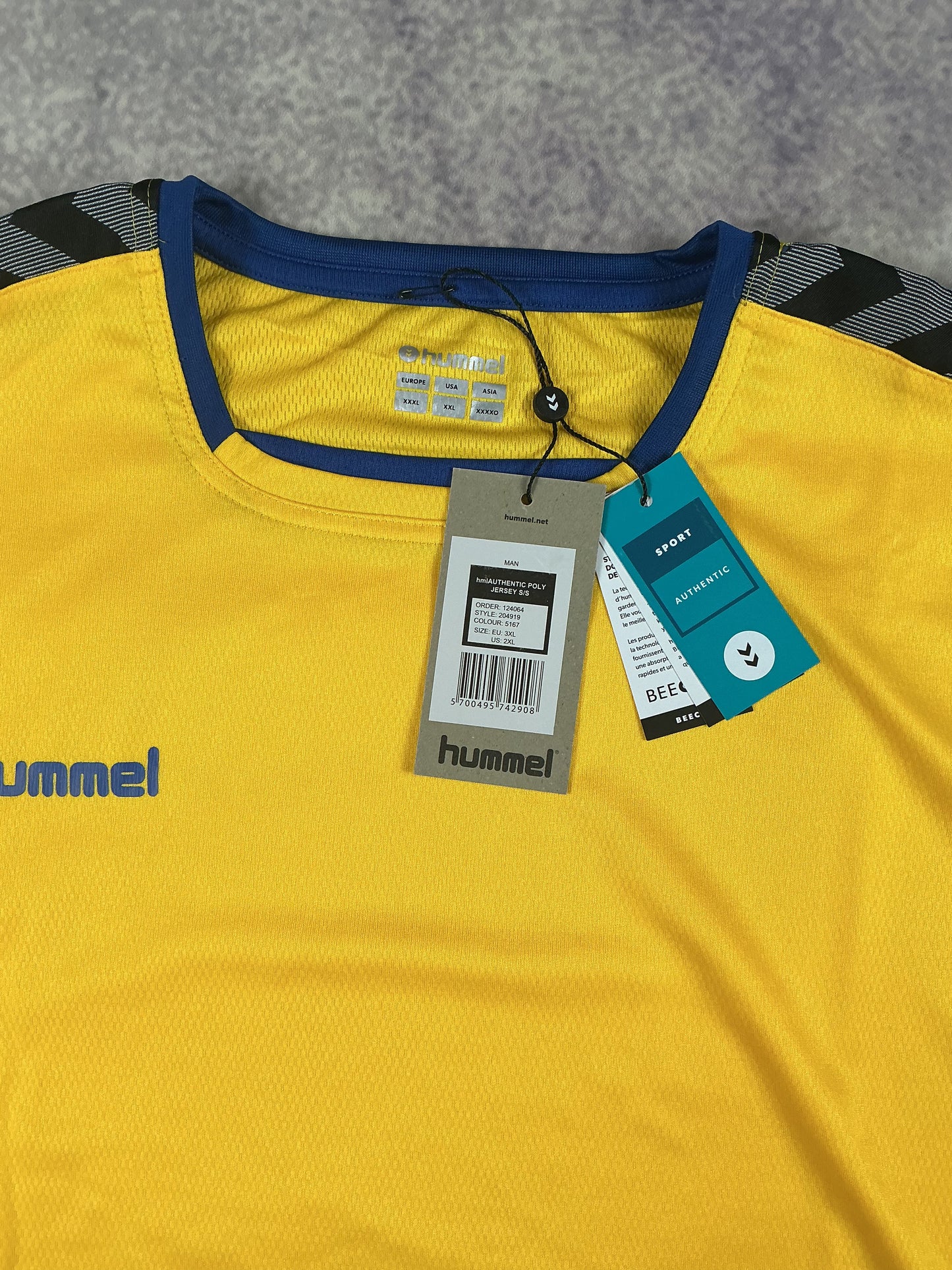 Hummel Trikot in Gelb/Blau