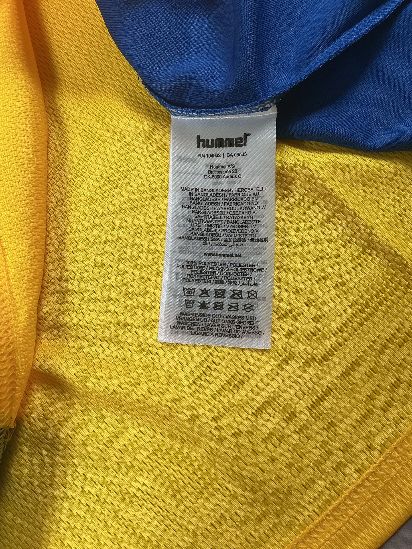 Hummel Trikot in Gelb/Blau