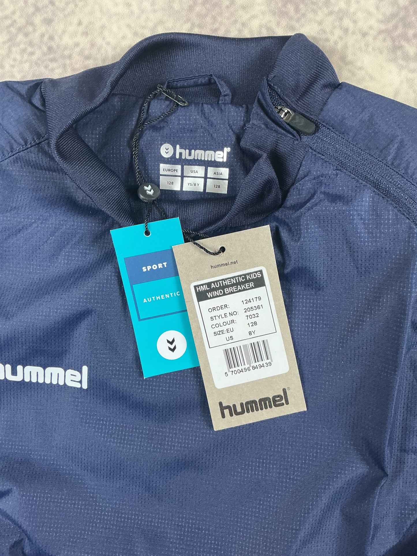 Hummel Kinder-Regenjacke in Dunkelblau
