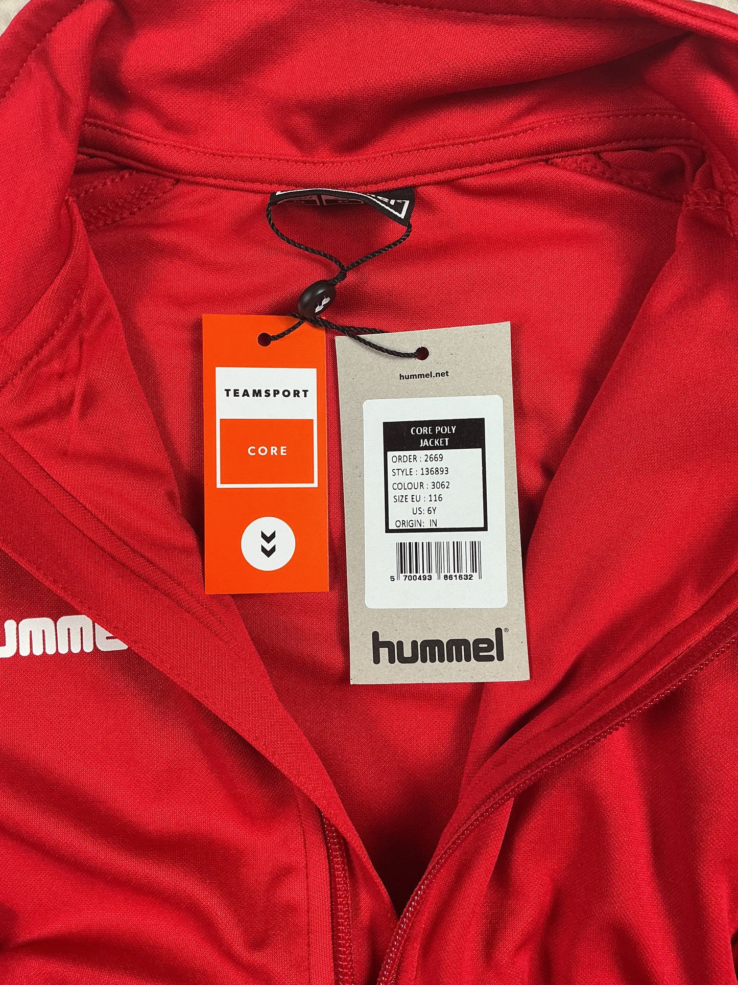 Hummel Kinder-Sportjacke in Rot