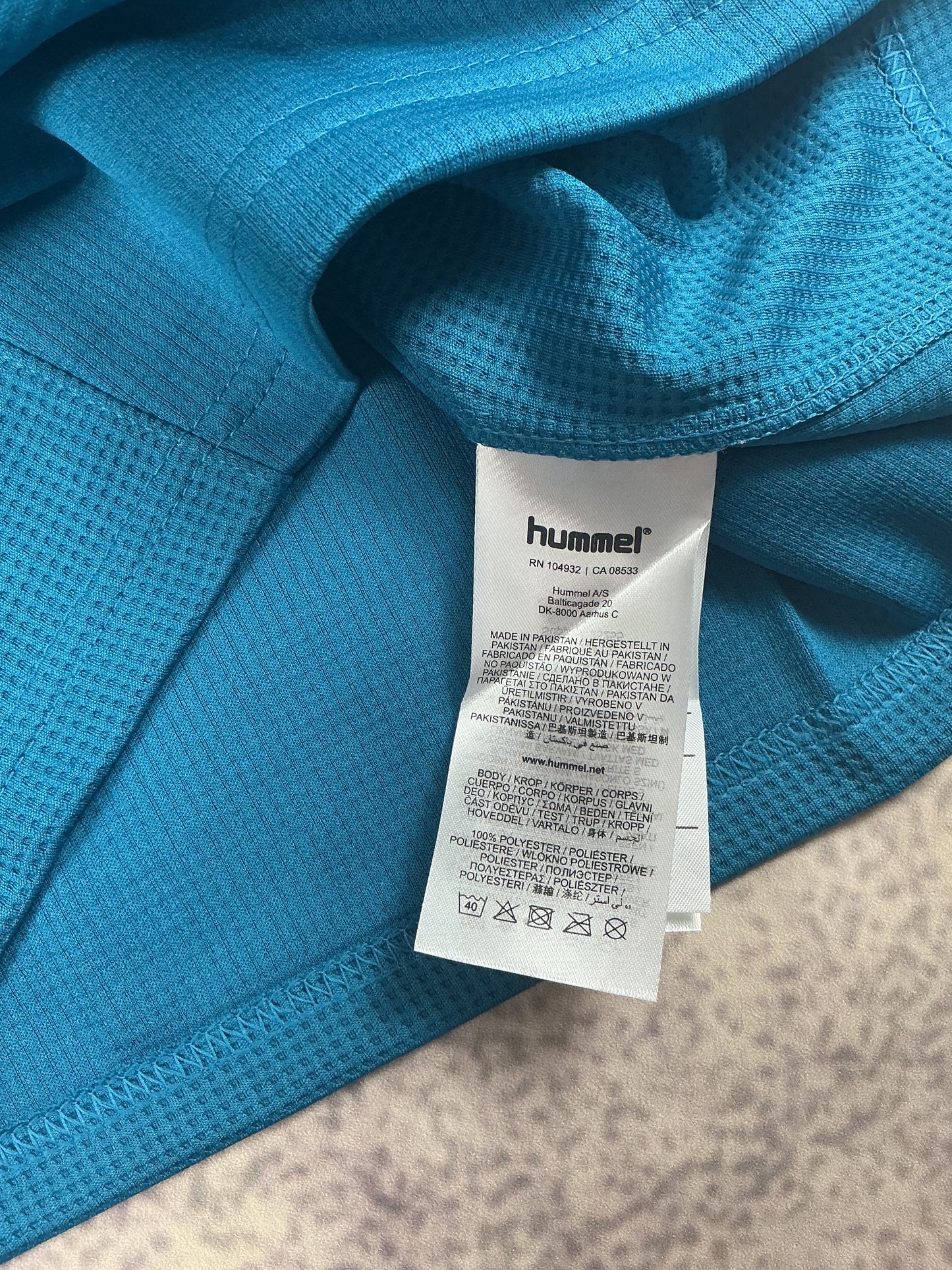 Hummel Kinder-Half Zip Sweater in Türkis