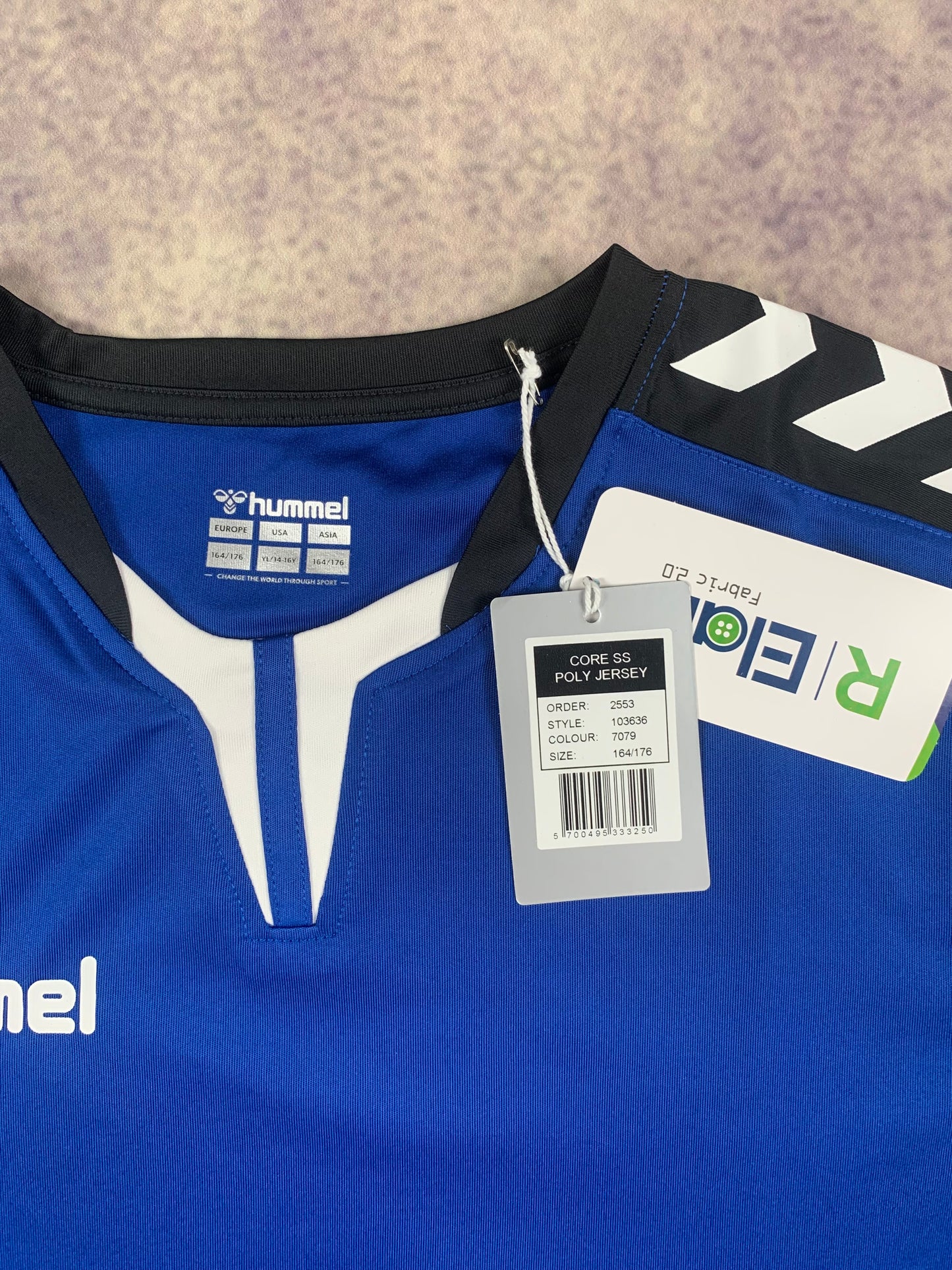 Hummel Kinder-Trikot in Blau/Schwarz