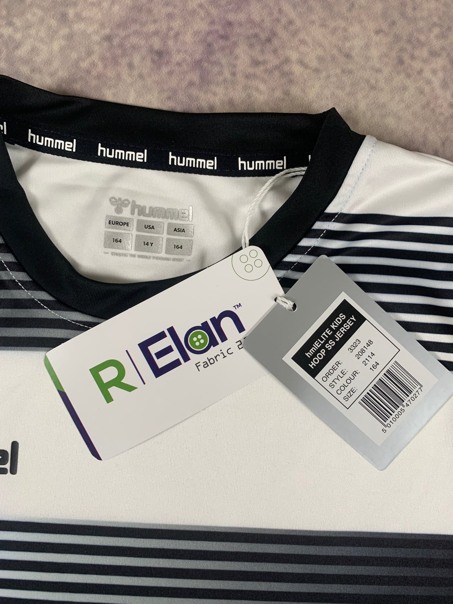 Hummel Kinder-Trikot in Weiß/Schwarz