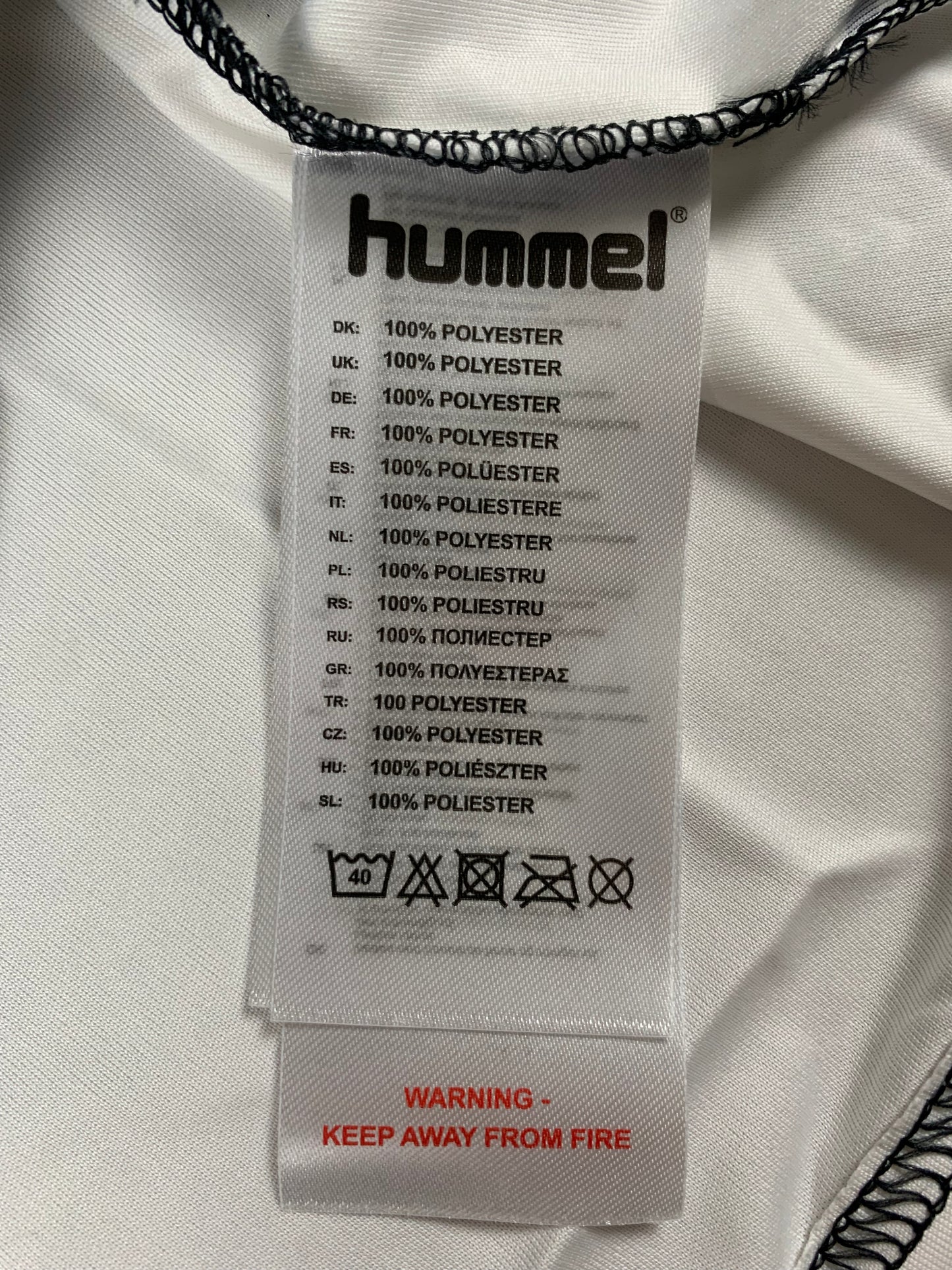 Hummel Trikot in Weiß/Schwarz