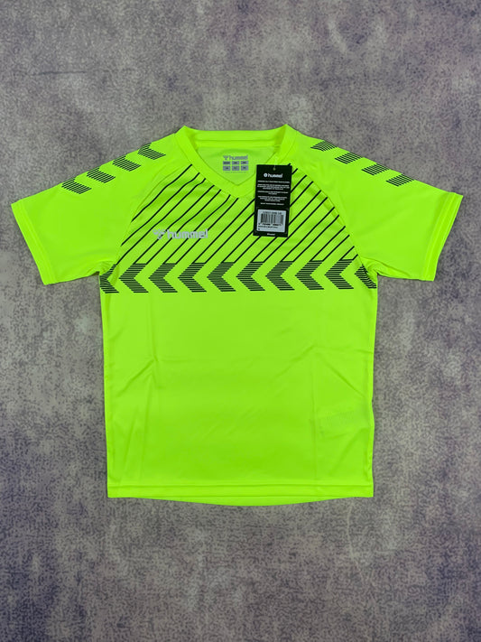 Hummel Kinder-Trikot in Neongelb/Schwarz