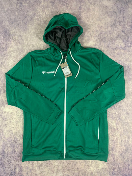 Hummel Zip Hoodie in Dunkelgrün